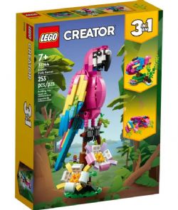 LEGO CREATOR - LE PERROQUET EXOTIQUE ROSE 3 EN 1 #31144